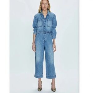 NWT Pistola $238 Leo Relaxed Denim Jumpsuit XS